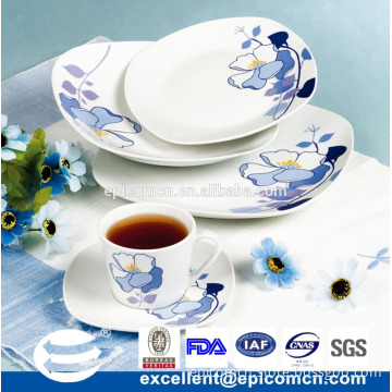 19PCS Square Shape Porcelain Dinner Set EX7107